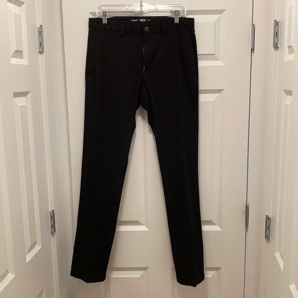 Old Navy Ultimate Slim Black Chinos 32x34